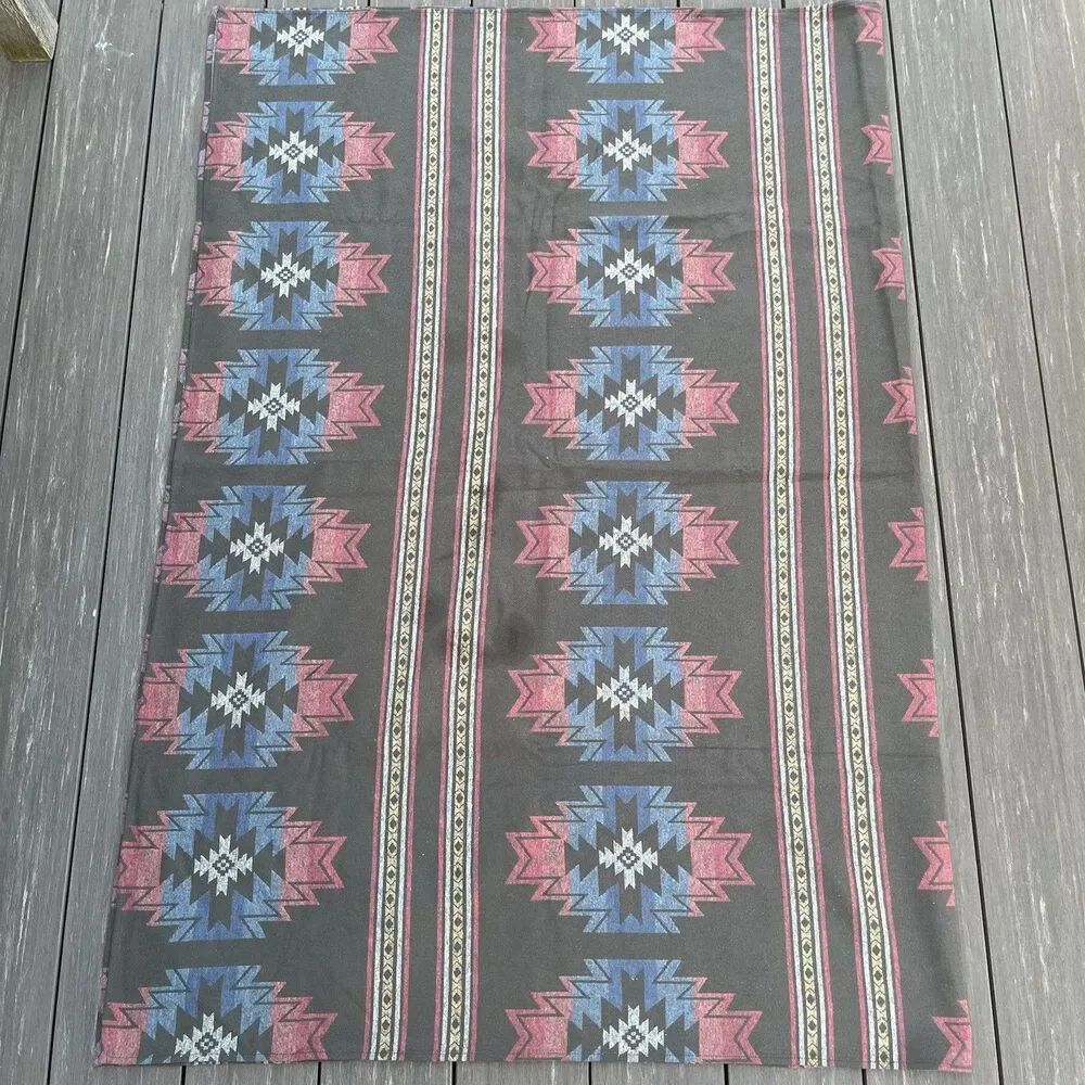 Faherty x Doug Good Feather Adirondack Blanket 52x72 Woven Organic Cotton Beach